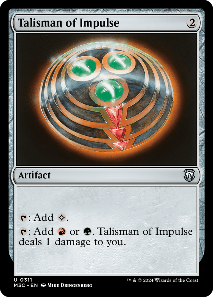 Talisman of Impulse (Ripple Foil) [Modern Horizons 3 Commander] | Clutch Gaming