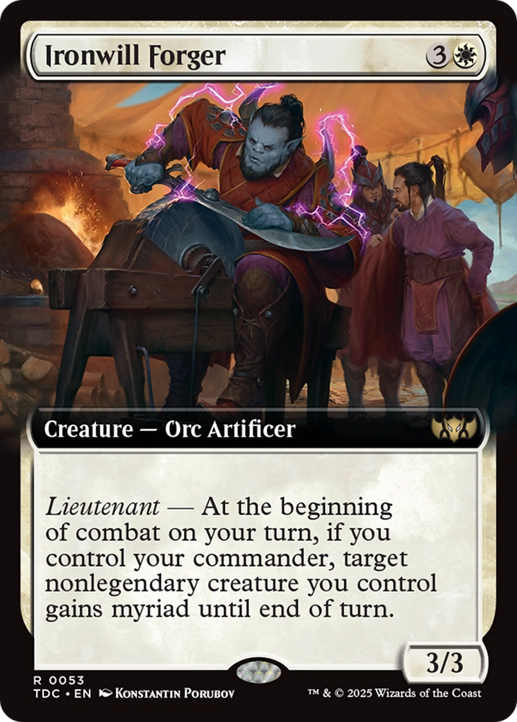 Ironwill Forger (Extended Art) [Tarkir: Dragonstorm Commander] | Clutch Gaming