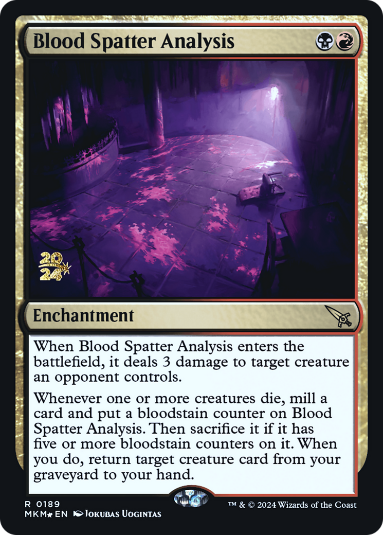 Blood Spatter Analysis [Murders at Karlov Manor Prerelease Promos] | Clutch Gaming