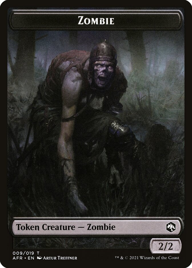 Zombie // Dog Illusion Double-Sided Token [Dungeons & Dragons: Adventures in the Forgotten Realms Tokens] | Clutch Gaming