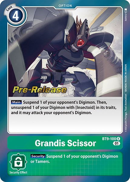 Grandis Scissor [BT9-100] [X Record Pre-Release Promos] | Clutch Gaming