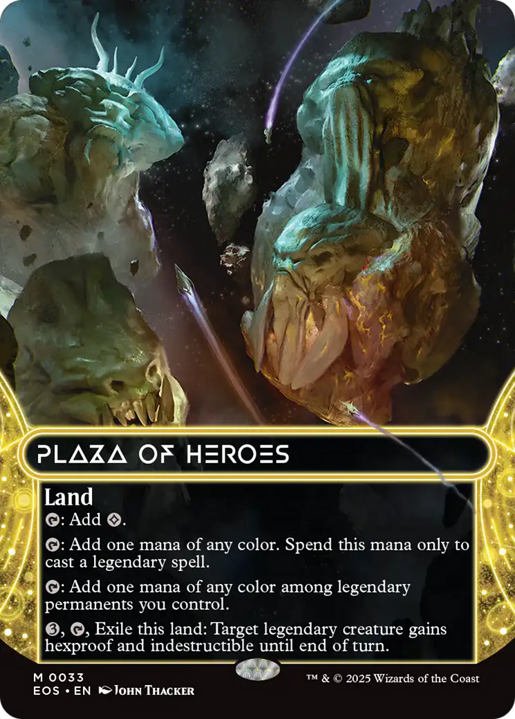 Plaza of Heroes (0033) (Borderless) [Edge of Eternities: Stellar Sights] | Clutch Gaming