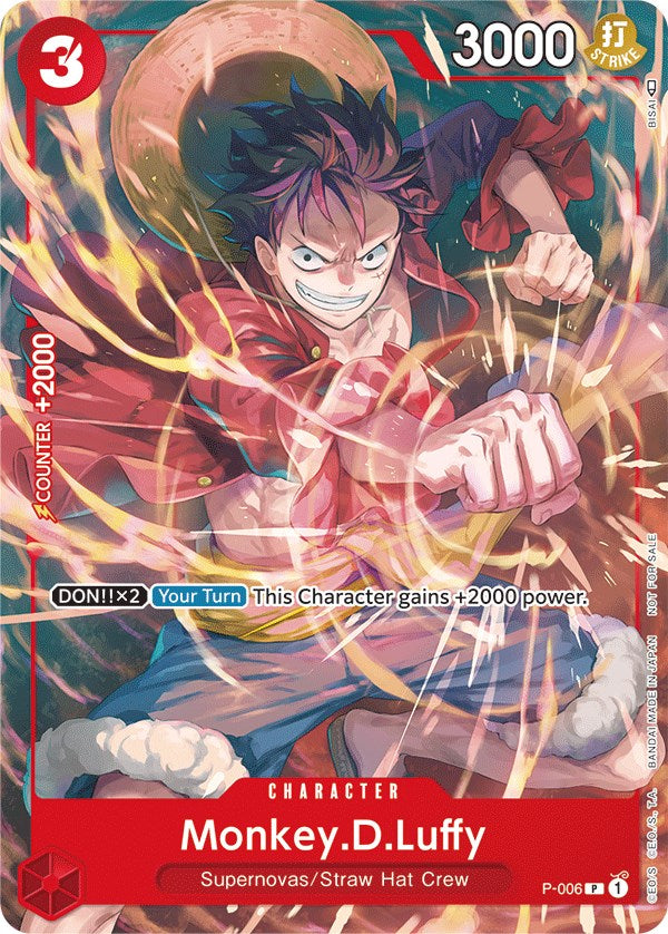 Monkey.D.Luffy (P-006) (Tournament Pack Vol. 1) [One Piece Promotion Cards] | Clutch Gaming