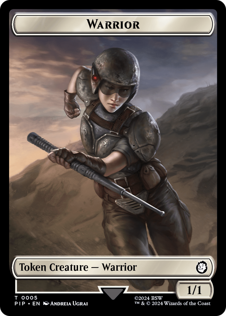 Energy Reserve // Warrior Double-Sided Token [Fallout Tokens] | Clutch Gaming