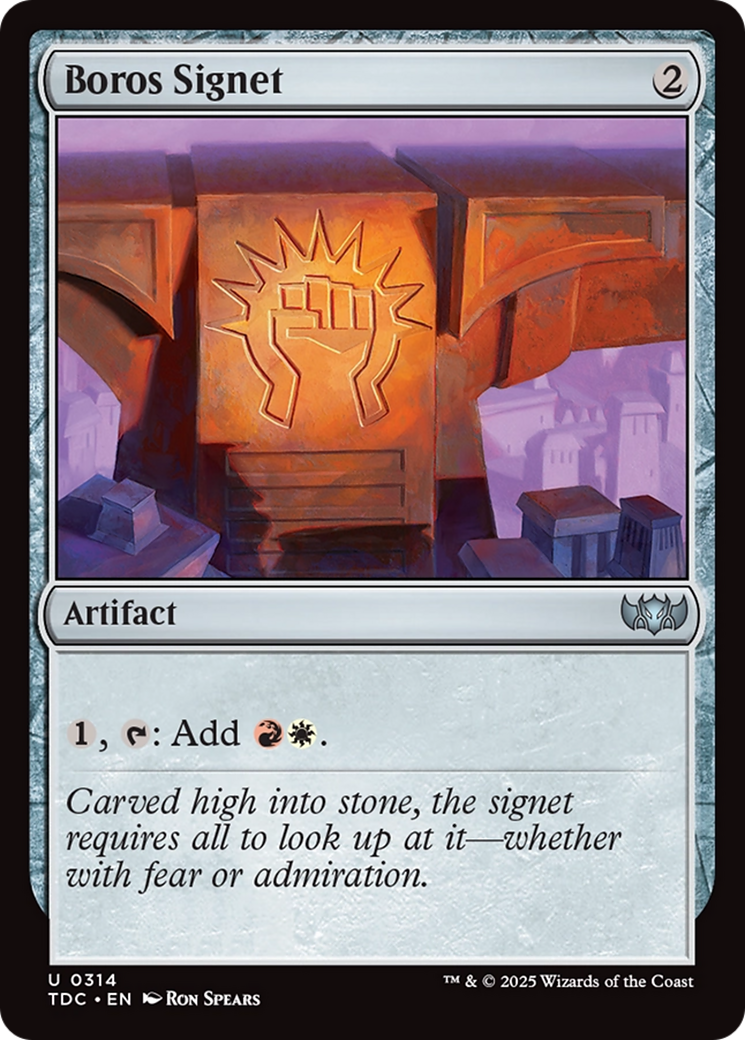 Boros Signet [Tarkir: Dragonstorm Commander] | Clutch Gaming