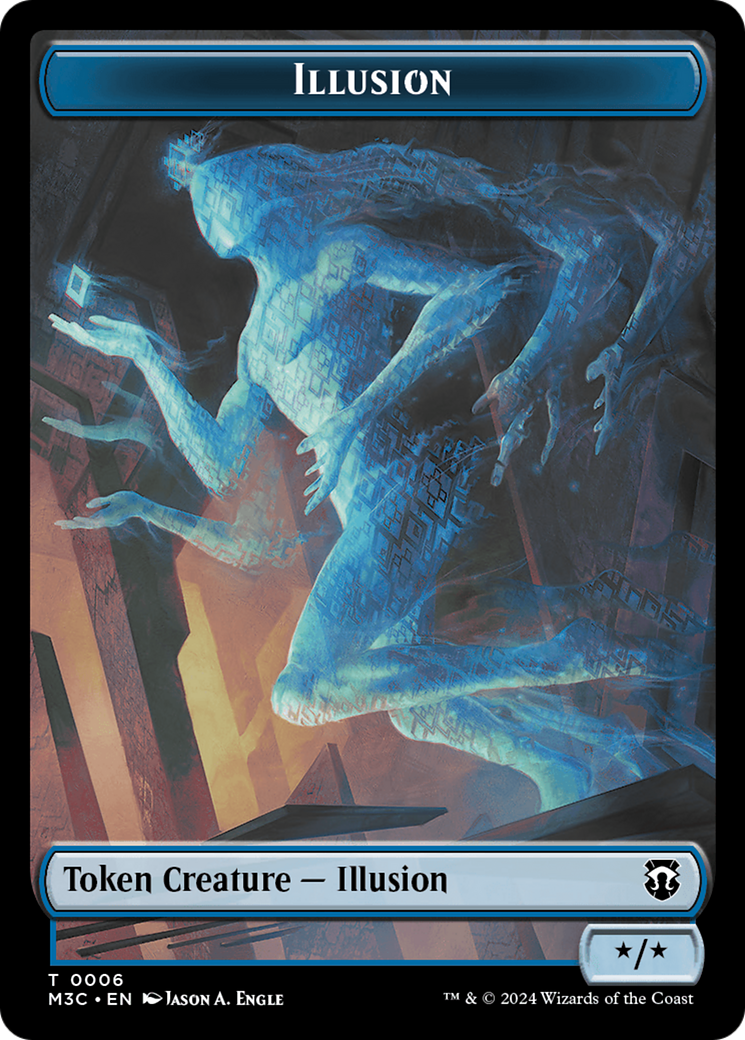 Illusion // Servo Double-Sided Token [Modern Horizons 3 Commander Tokens] | Clutch Gaming