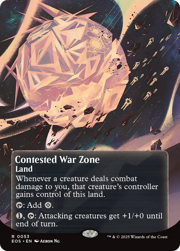 Contested War Zone (0053) (Borderless) [Edge of Eternities: Stellar Sights] | Clutch Gaming