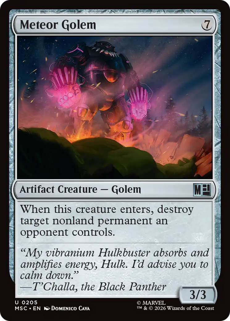 Meteor Golem (Surge Foil) [Marvel Super Heroes Commander] | Clutch Gaming
