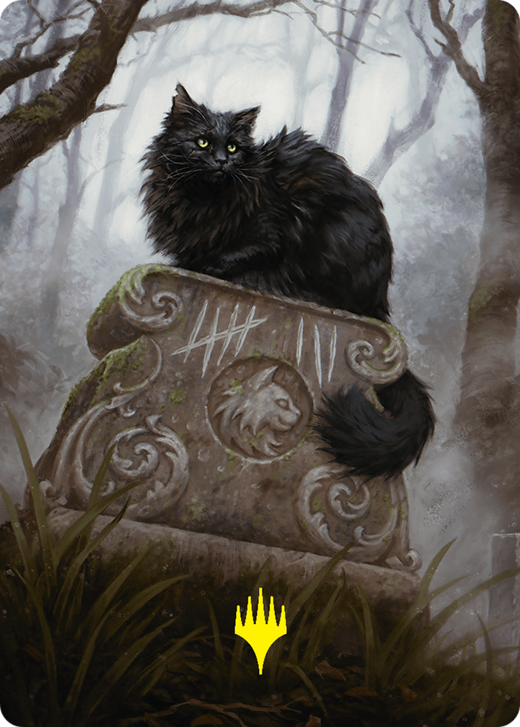 Nine-Lives Familiar 2 Art Card (36/54) (Gold-Stamped Planeswalker Symbol) [Foundations Art Series] | Clutch Gaming