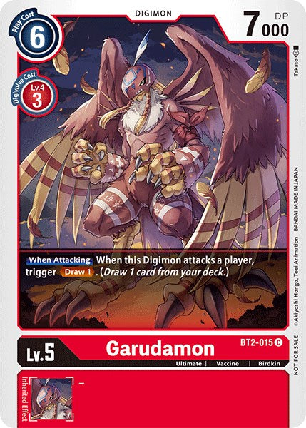 Garudamon [BT2-015] (Official Tournament Pack Vol.3) [Release Special Booster Promos] | Clutch Gaming