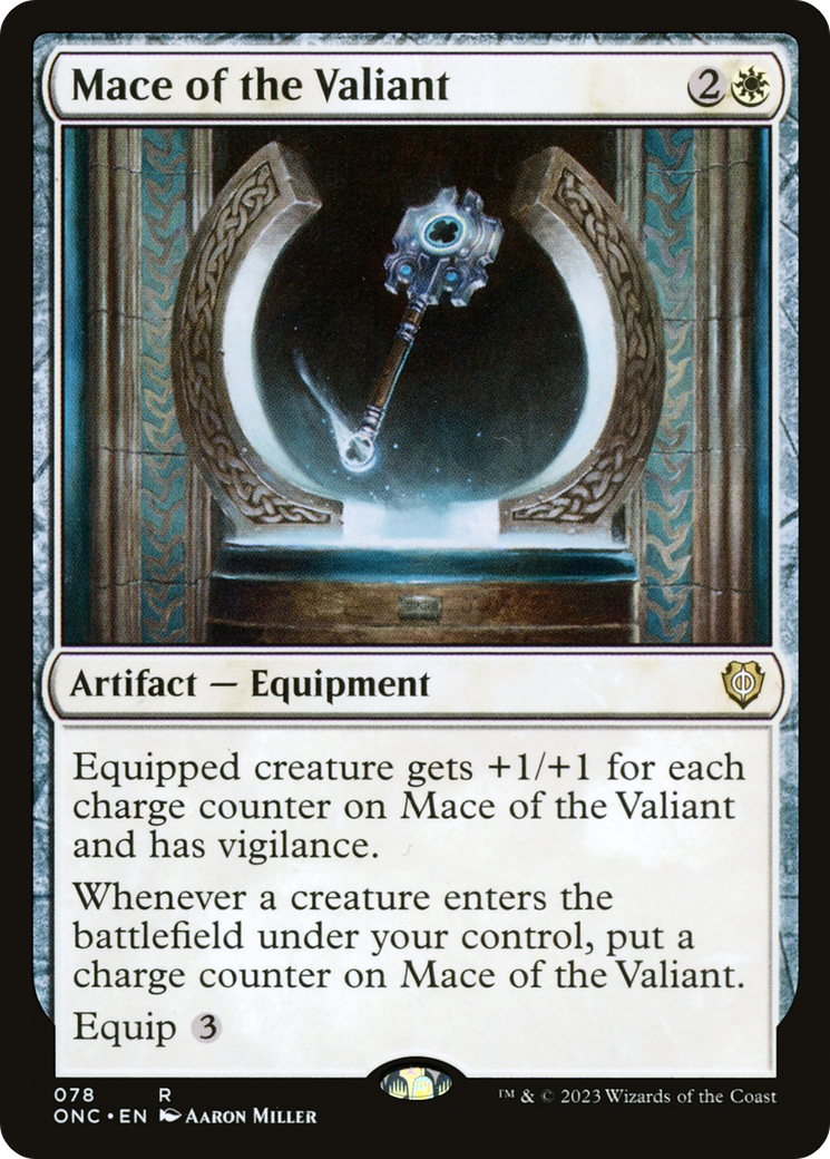 Mace of the Valiant [Phyrexia: All Will Be One Commander] | Clutch Gaming