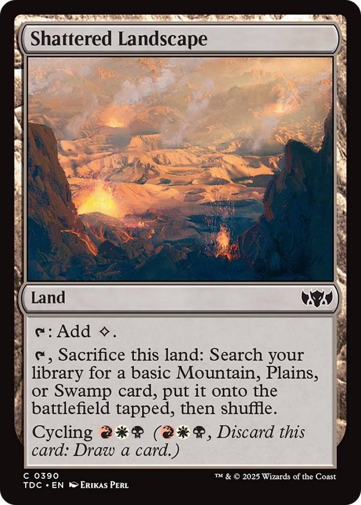 Shattered Landscape [Tarkir: Dragonstorm Commander] | Clutch Gaming