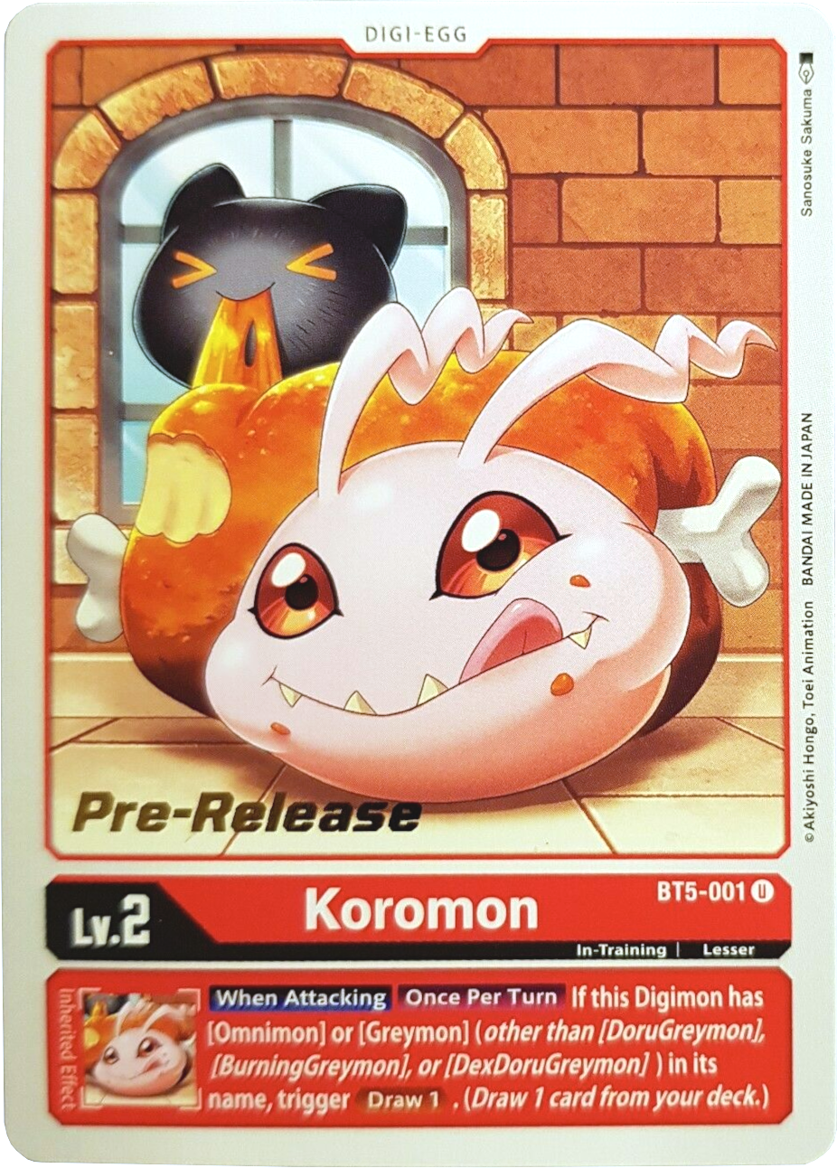 Koromon [BT5-001] [Battle of Omni Pre-Release Promos] | Clutch Gaming