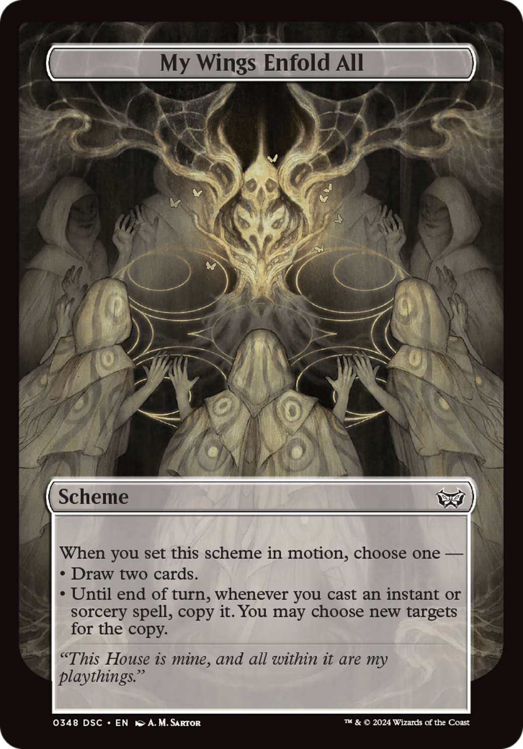 My Wings Enfold All (Full Art) [Duskmourn: Archenemy] | Clutch Gaming