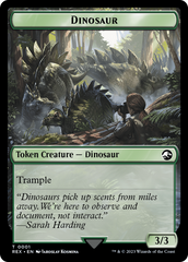 Fungus Dinosaur // Dinosaur (0001) Double-Sided Token [The Lost Caverns of Ixalan Tokens] | Clutch Gaming