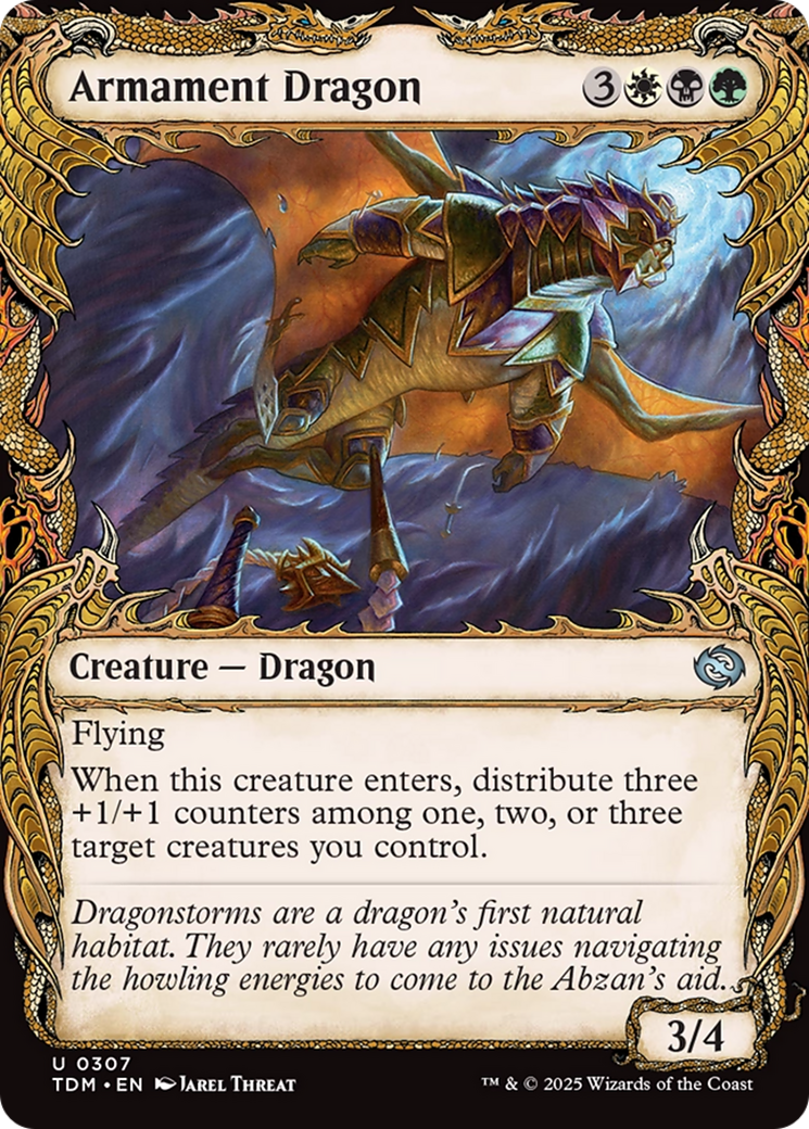 Armament Dragon (Showcase) [Tarkir: Dragonstorm] | Clutch Gaming