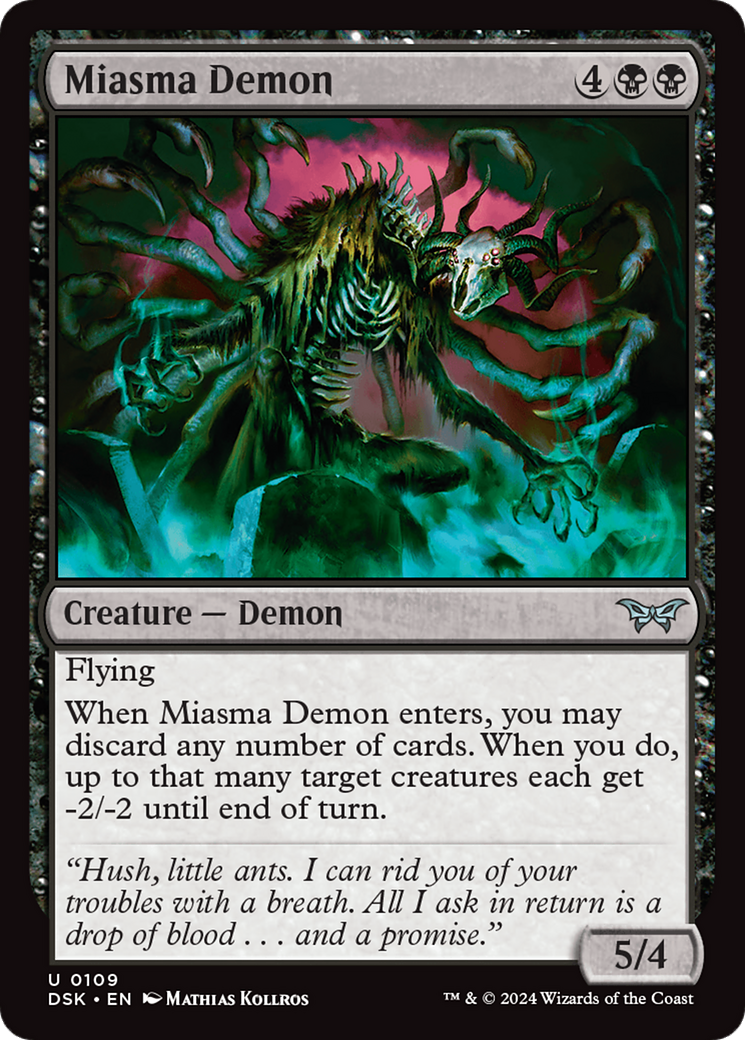 Miasma Demon [Duskmourn: House of Horror] | Clutch Gaming