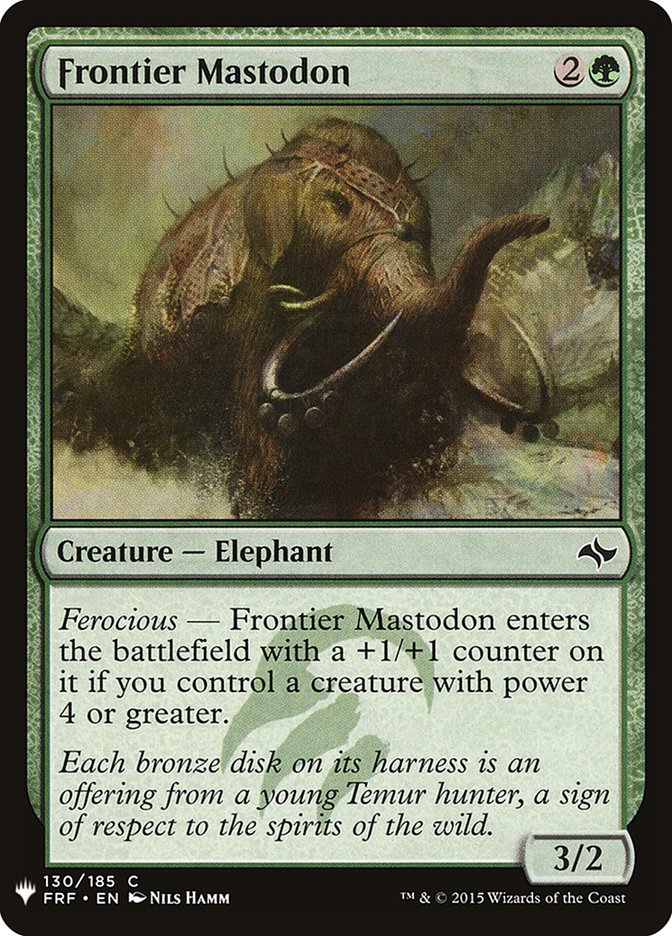 Frontier Mastodon [Mystery Booster] | Clutch Gaming