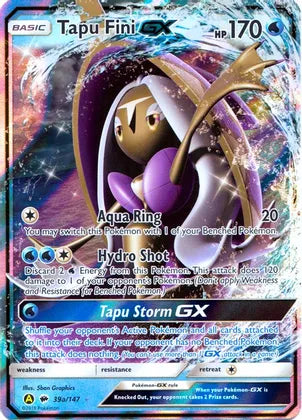 Tapu Fini GX (39a/147) [Alternate Art Promos] | Clutch Gaming