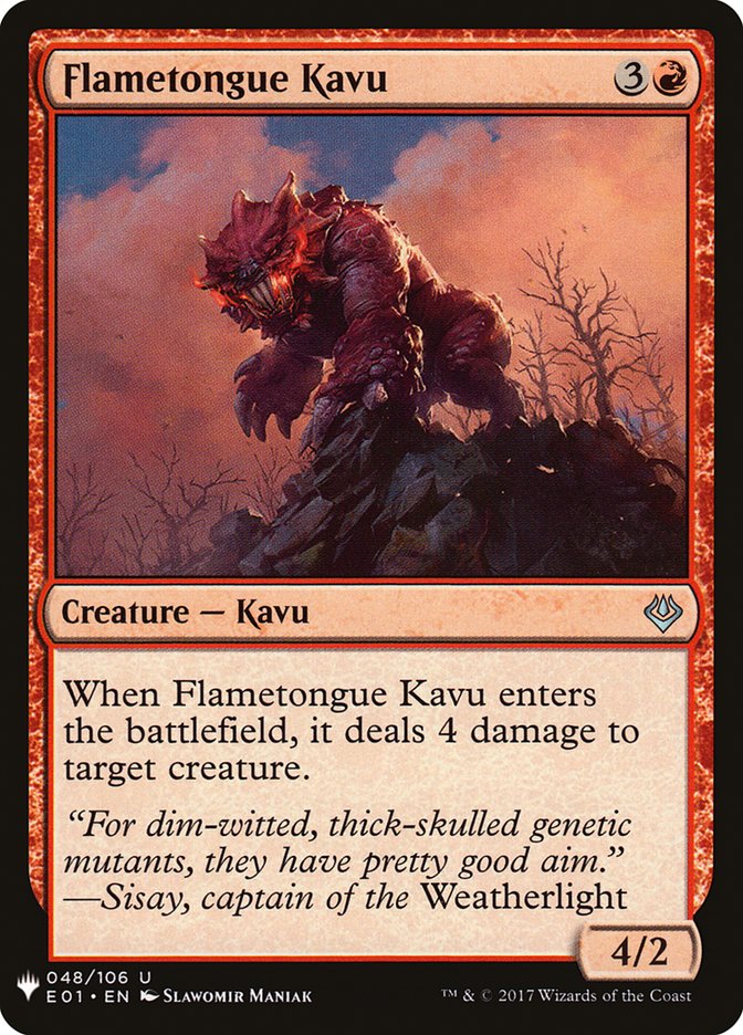 Flametongue Kavu [Mystery Booster] | Clutch Gaming