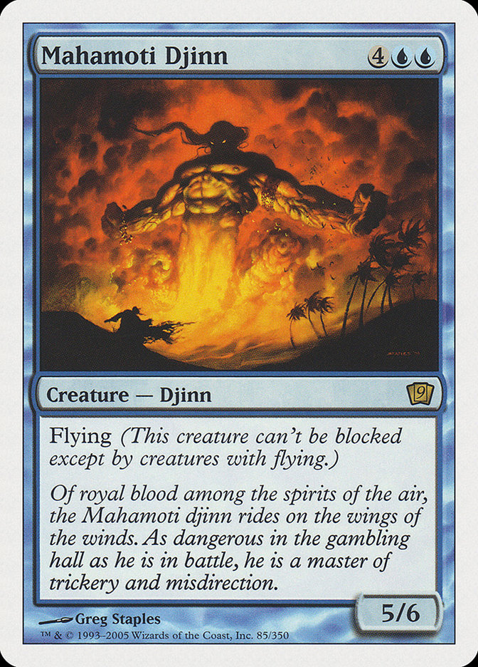 Mahamoti Djinn (9th Edition) [Oversize Cards] | Clutch Gaming