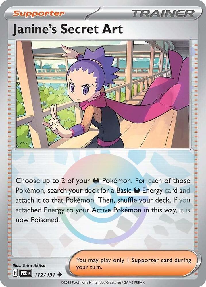 Janine's Secret Art (112/131) (Poke Ball Pattern) [Scarlet & Violet: Prismatic Evolutions] | Clutch Gaming