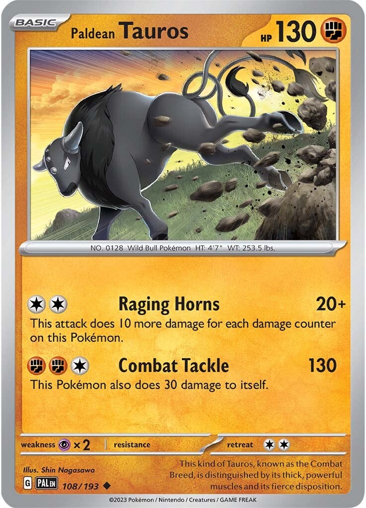 Paldean Tauros (108/193) [Scarlet & Violet: Paldea Evolved] | Clutch Gaming