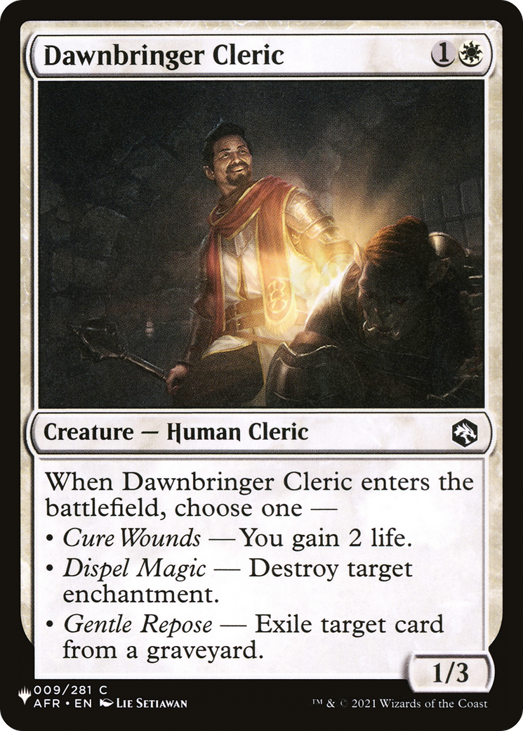 Dawnbringer Cleric [The List Reprints] | Clutch Gaming