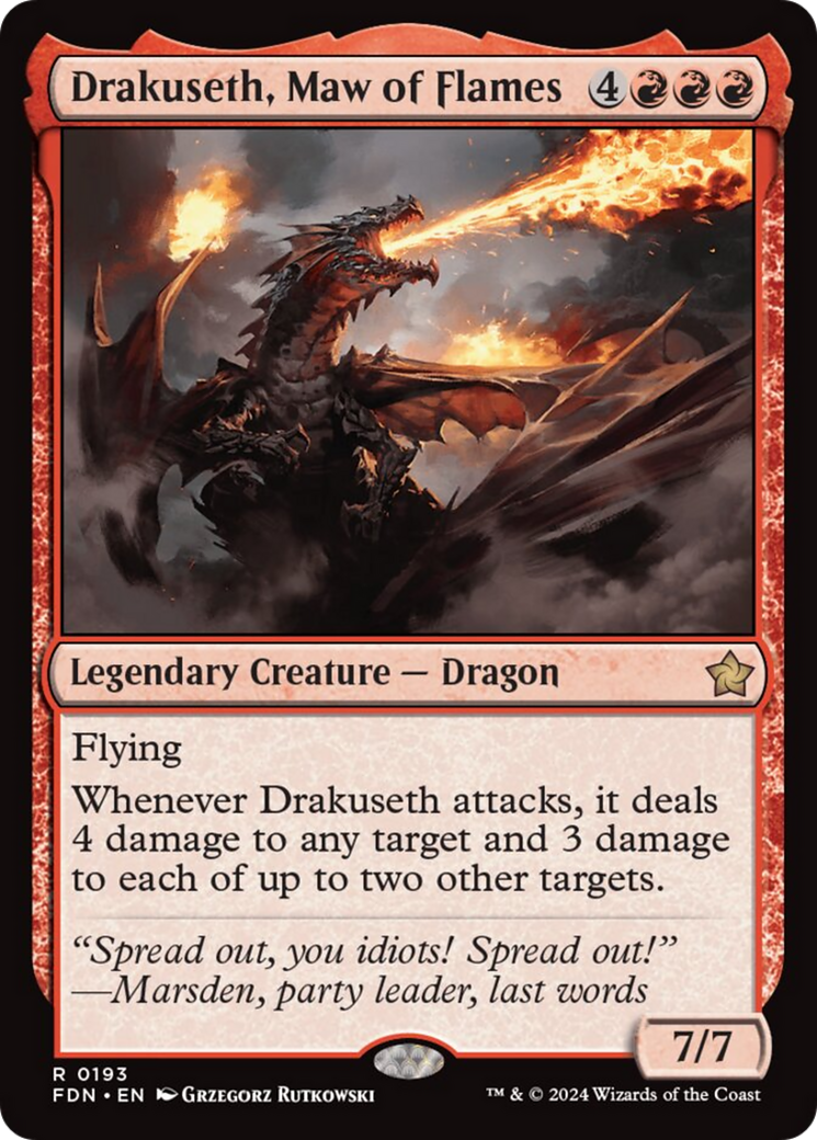 Drakuseth, Maw of Flames [Foundations] | Clutch Gaming