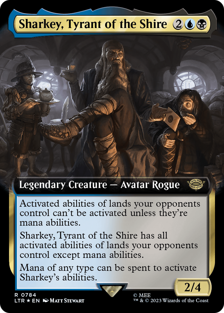 Sharkey, Tyrant of the Shire (Extended Art) (Surge Foil) [The Lord of the Rings: Tales of Middle-Earth] | Clutch Gaming