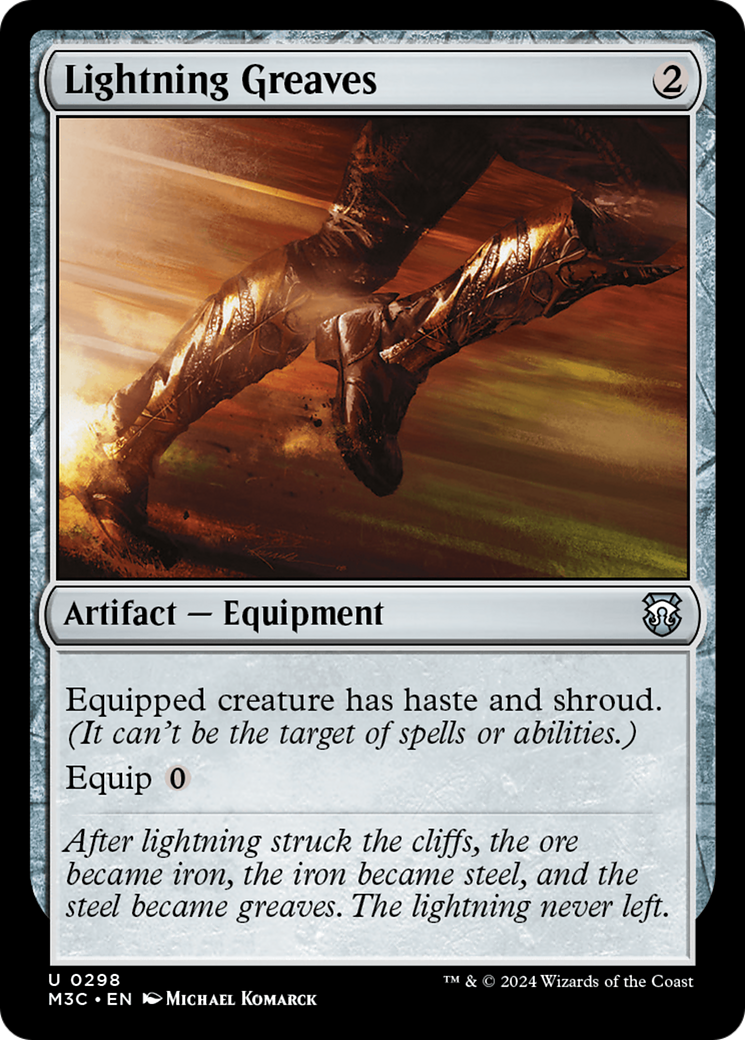 Lightning Greaves (Ripple Foil) [Modern Horizons 3 Commander] | Clutch Gaming