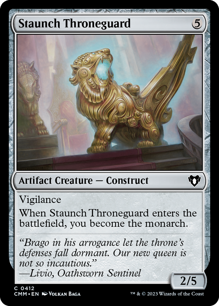 Staunch Throneguard [Commander Masters] | Clutch Gaming