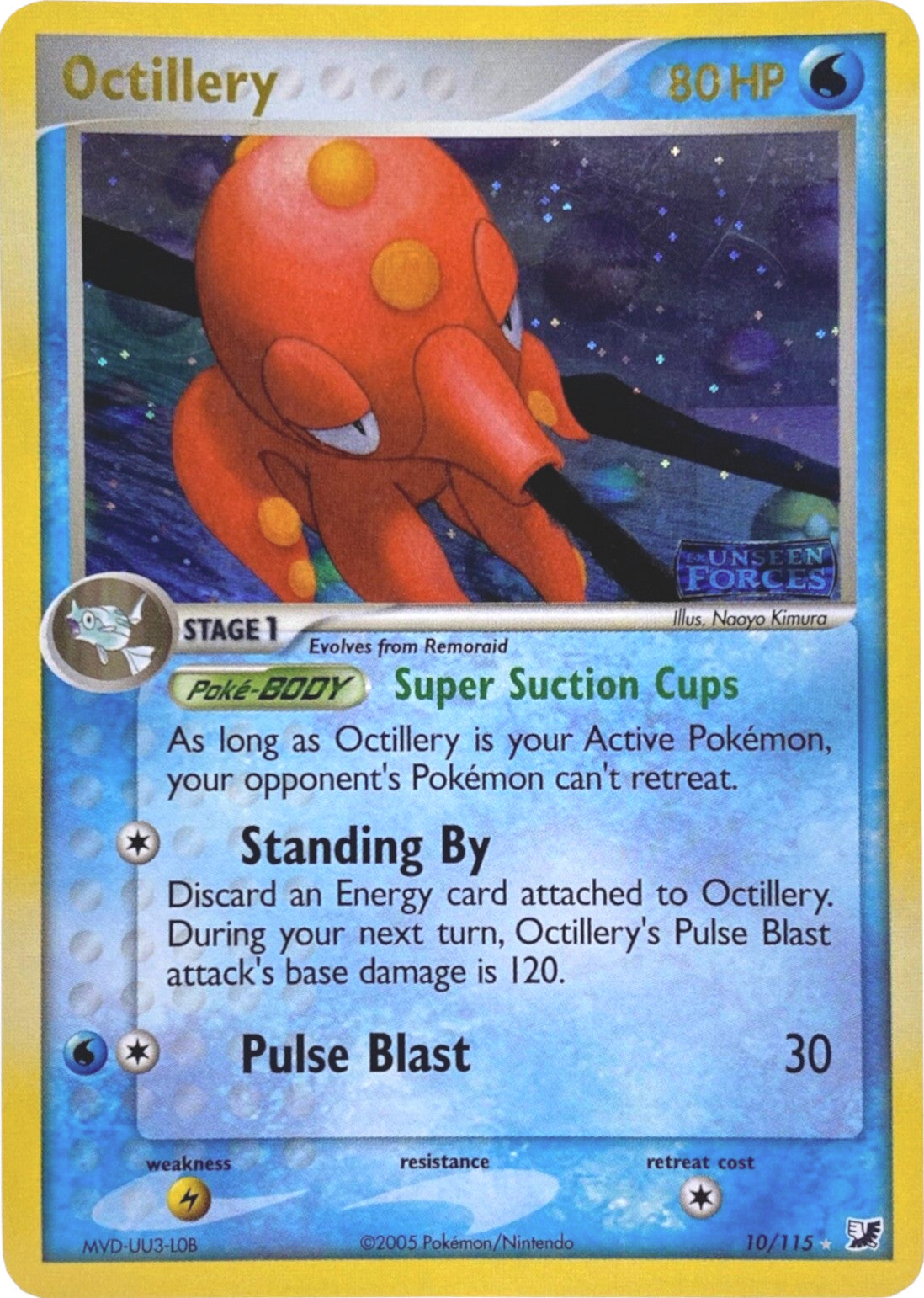 Octillery (10/115) (Stamped) [EX: Unseen Forces] | Clutch Gaming