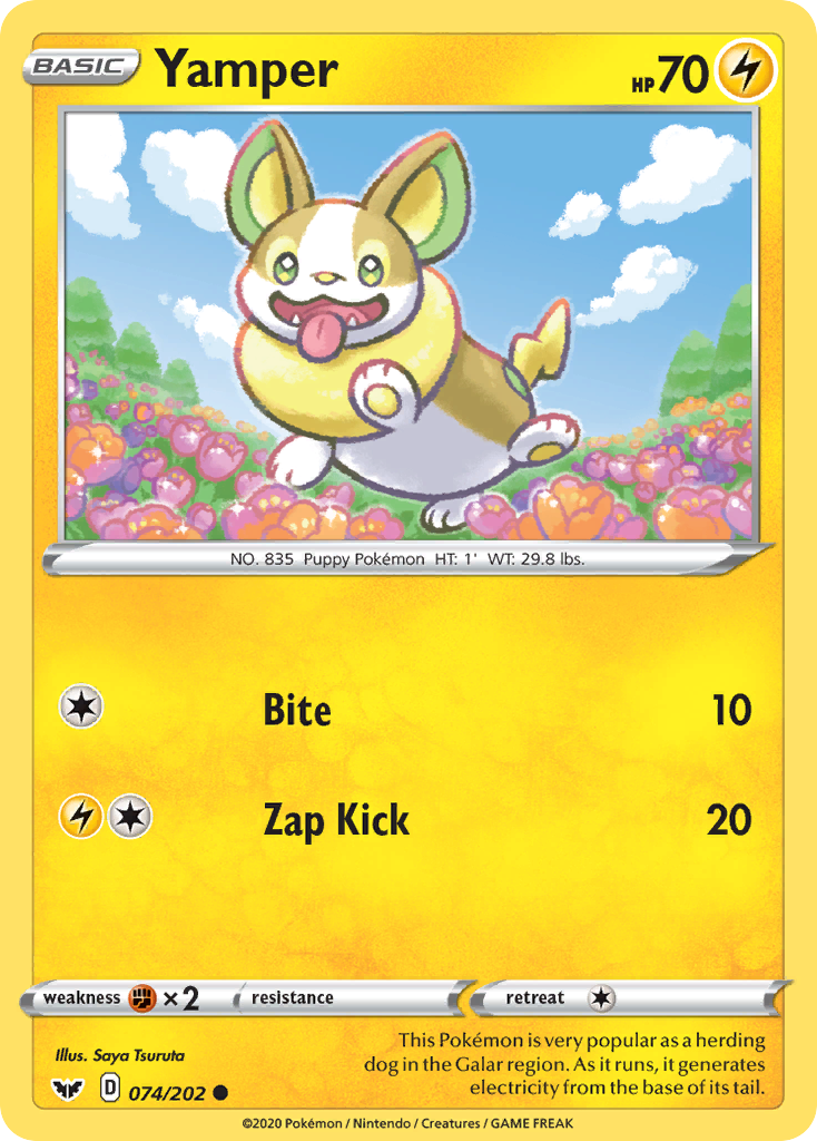 Yamper (074/202) [Sword & Shield: Base Set] | Clutch Gaming