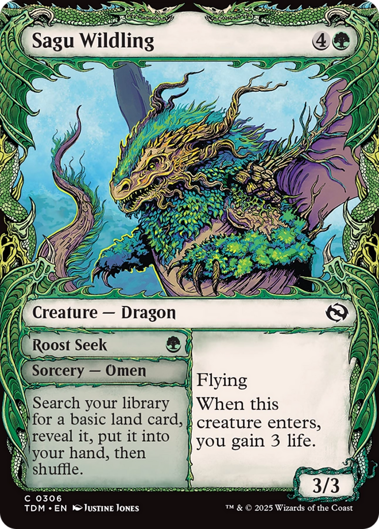 Sagu Wildling (Showcase) [Tarkir: Dragonstorm] | Clutch Gaming