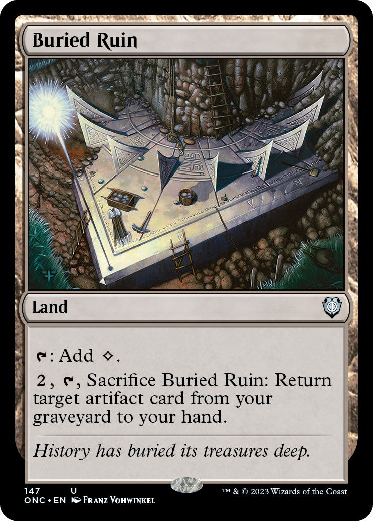 Buried Ruin [Phyrexia: All Will Be One Commander] | Clutch Gaming