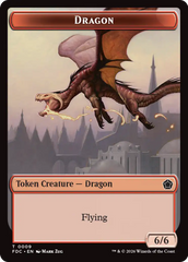 Dragon (0009) // Treasure Double-Sided Token [Foundations Commander Tokens] | Clutch Gaming