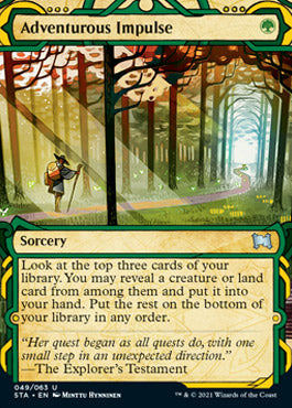 Adventurous Impulse (Foil Etched) [Strixhaven: Mystical Archive] | Clutch Gaming