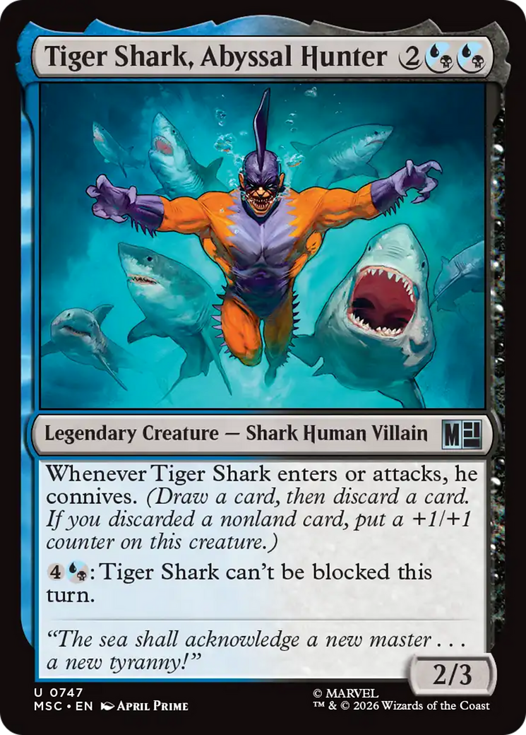Tiger Shark, Abyssal Hunter [Marvel Super Heroes Commander] | Clutch Gaming