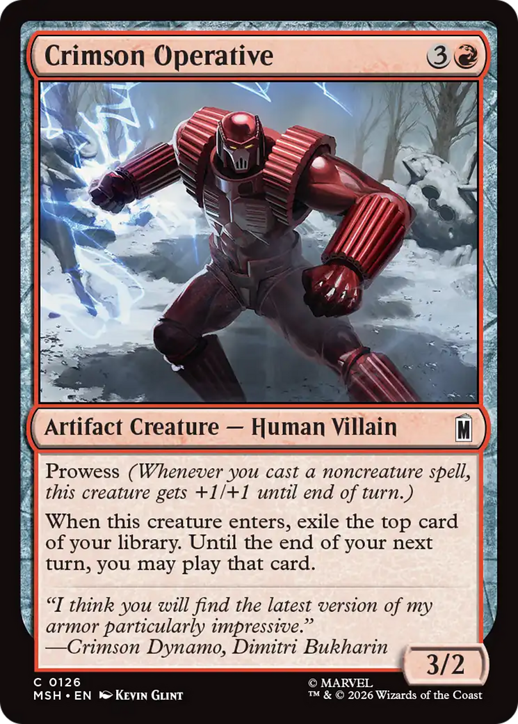 Crimson Operative [Marvel Super Heroes] | Clutch Gaming
