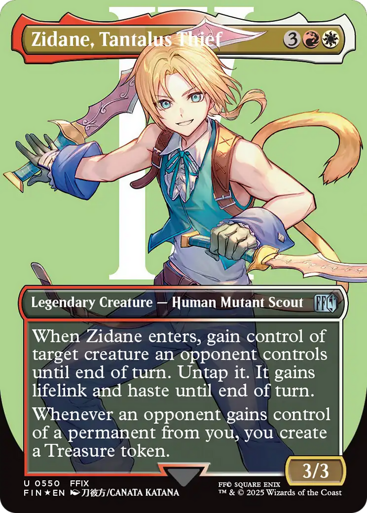 Zidane, Tantalus Thief (Borderless) (Surge Foil) [FINAL FANTASY] | Clutch Gaming