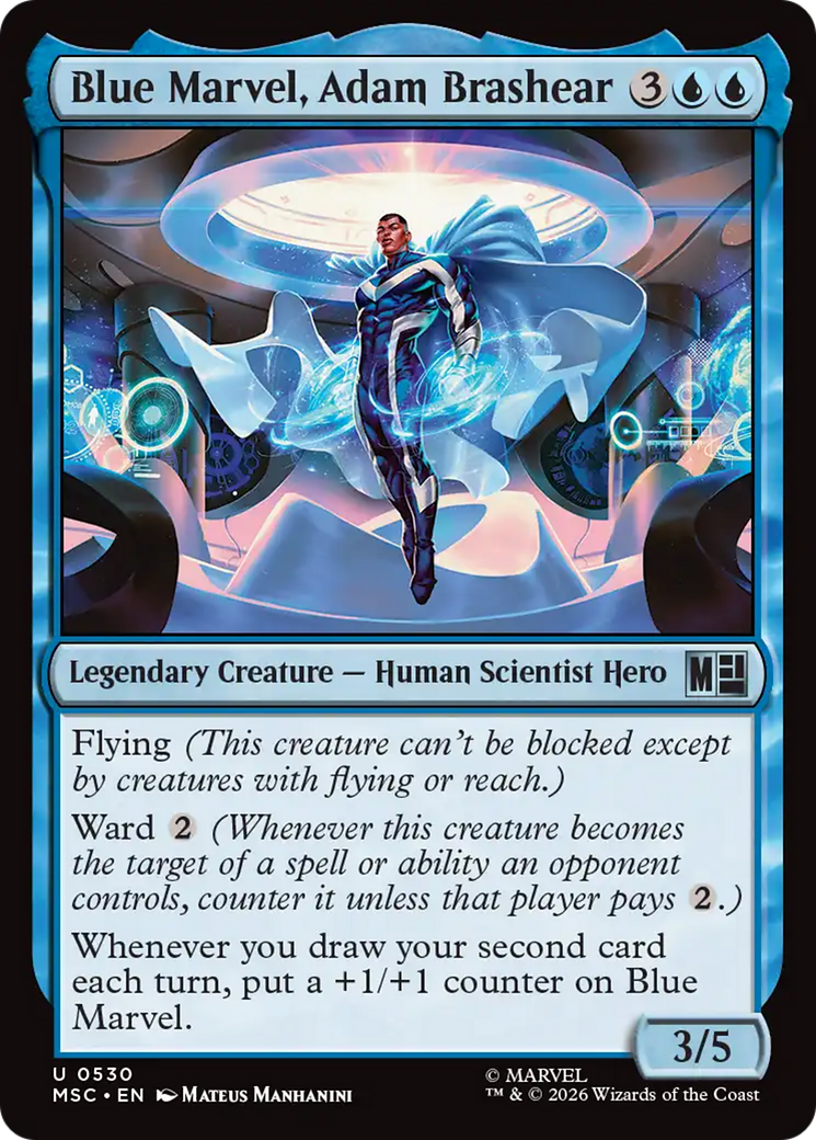 Blue Marvel, Adam Brashear [Marvel Super Heroes Commander] | Clutch Gaming