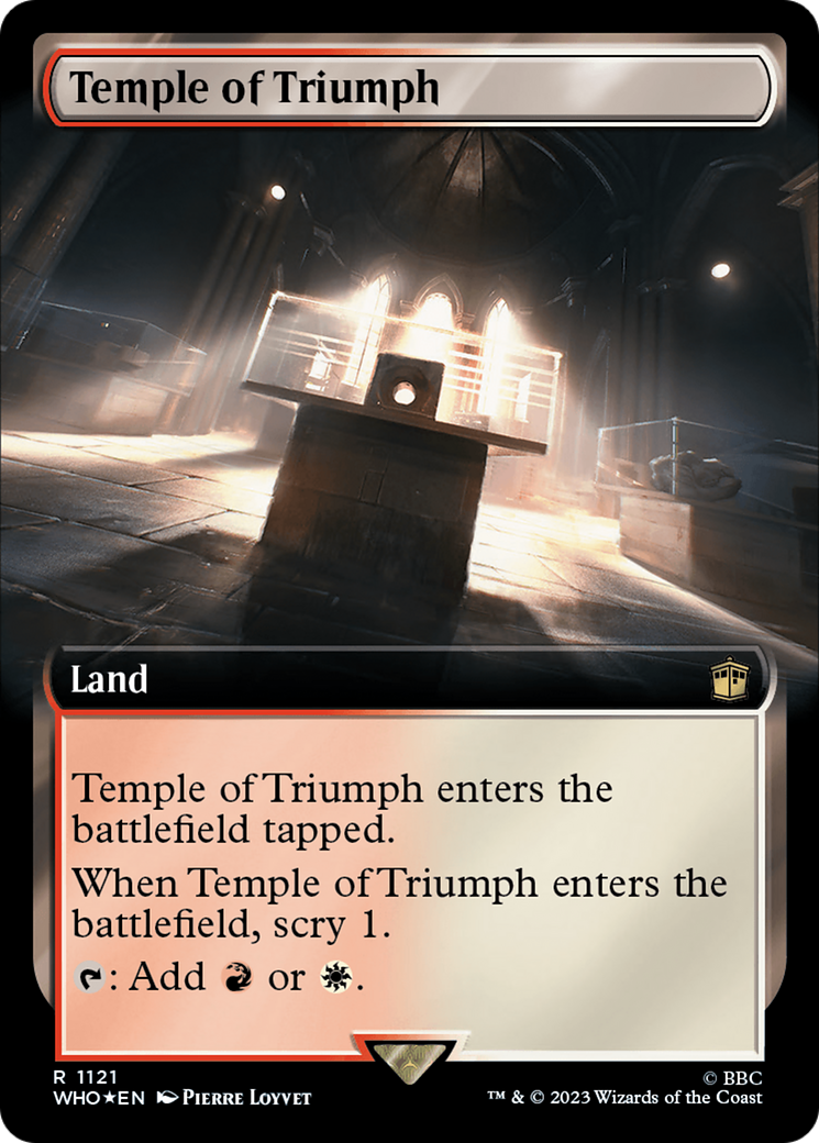 Temple of Triumph (Extended Art) (Surge Foil) [Doctor Who] | Clutch Gaming