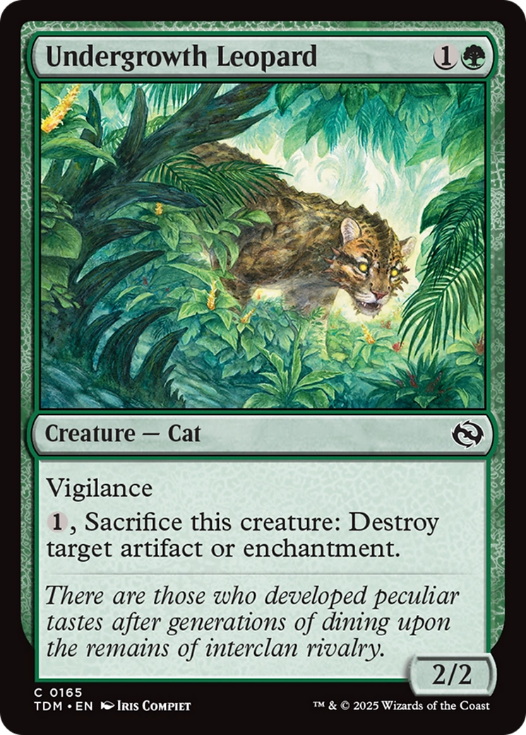 Undergrowth Leopard [Tarkir: Dragonstorm] | Clutch Gaming