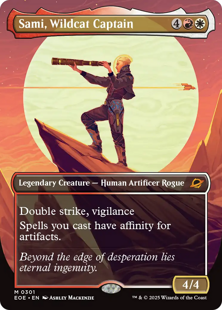 Sami, Wildcat Captain (Borderless) [Edge of Eternities] | Clutch Gaming