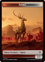 Copy // Spirit (0010) Double-Sided Token [Secrets of Strixhaven Tokens] | Clutch Gaming
