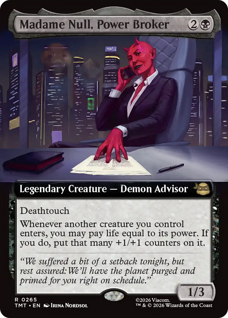 Madame Null, Power Broker (Extended Art) [Teenage Mutant Ninja Turtles] | Clutch Gaming