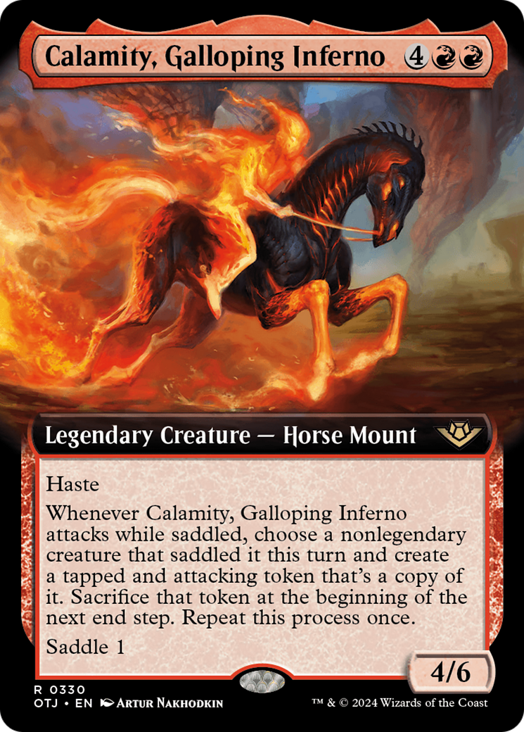 Calamity, Galloping Inferno (Extended Art) [Outlaws of Thunder Junction] | Clutch Gaming