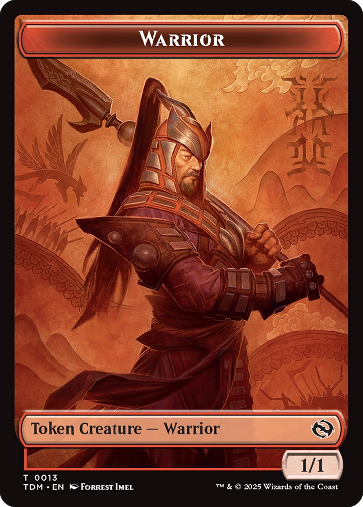 Goblin // Warrior Double-Sided Token [Tarkir: Dragonstorm Tokens] | Clutch Gaming