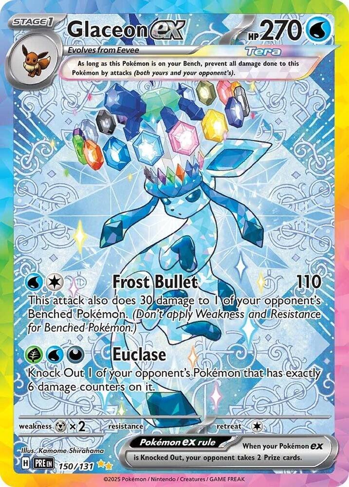 Glaceon ex (150/131) [Scarlet & Violet: Prismatic Evolutions] | Clutch Gaming